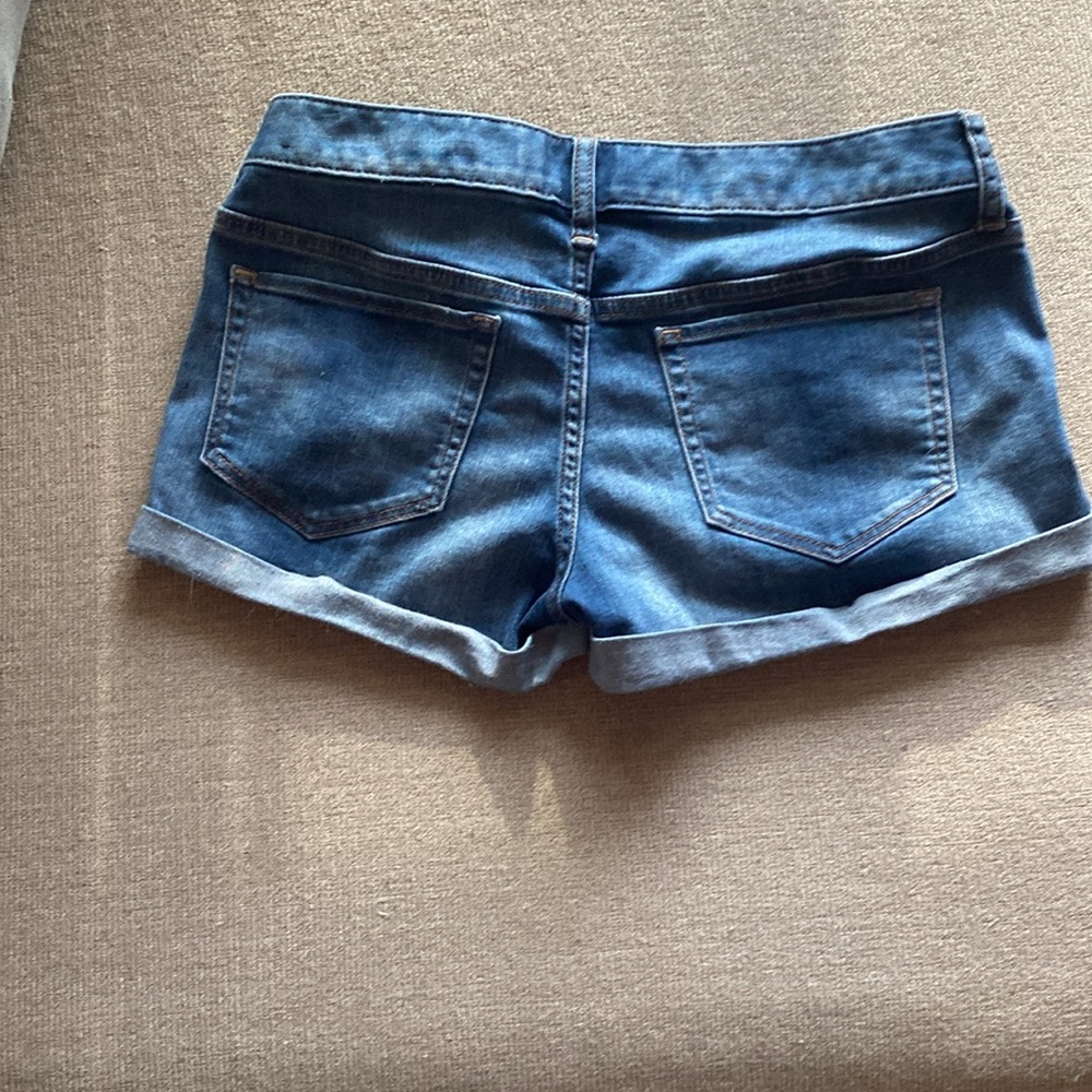 Express Blue Denim Shorts - Picture 2 of 6